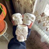 Skull Candle Holder Collection – See No Evil, Speak No Evil & Hear No Evil