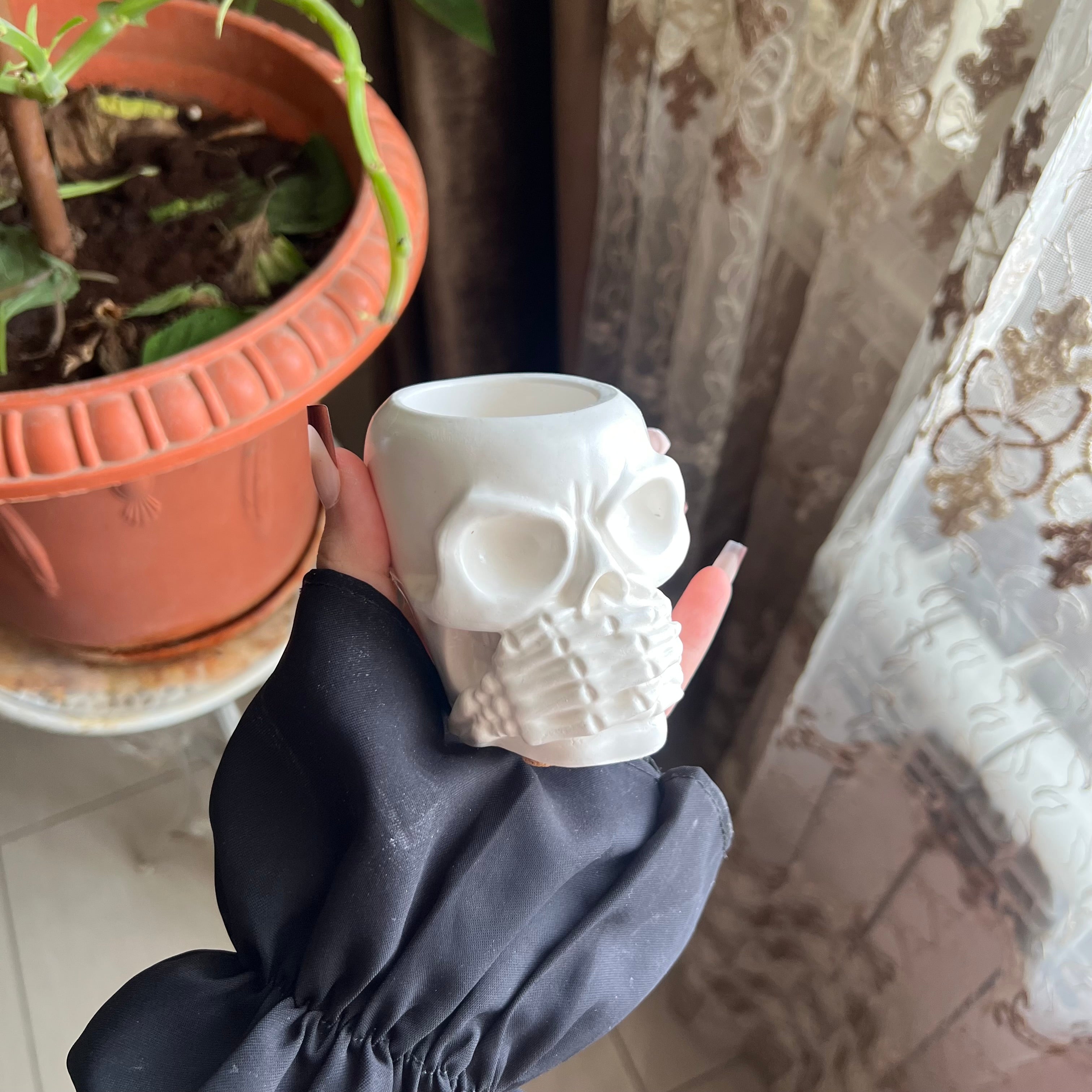 Skull Candle Holder Collection – See No Evil, Speak No Evil & Hear No Evil