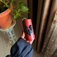 Winged Skull Pillar Candle
