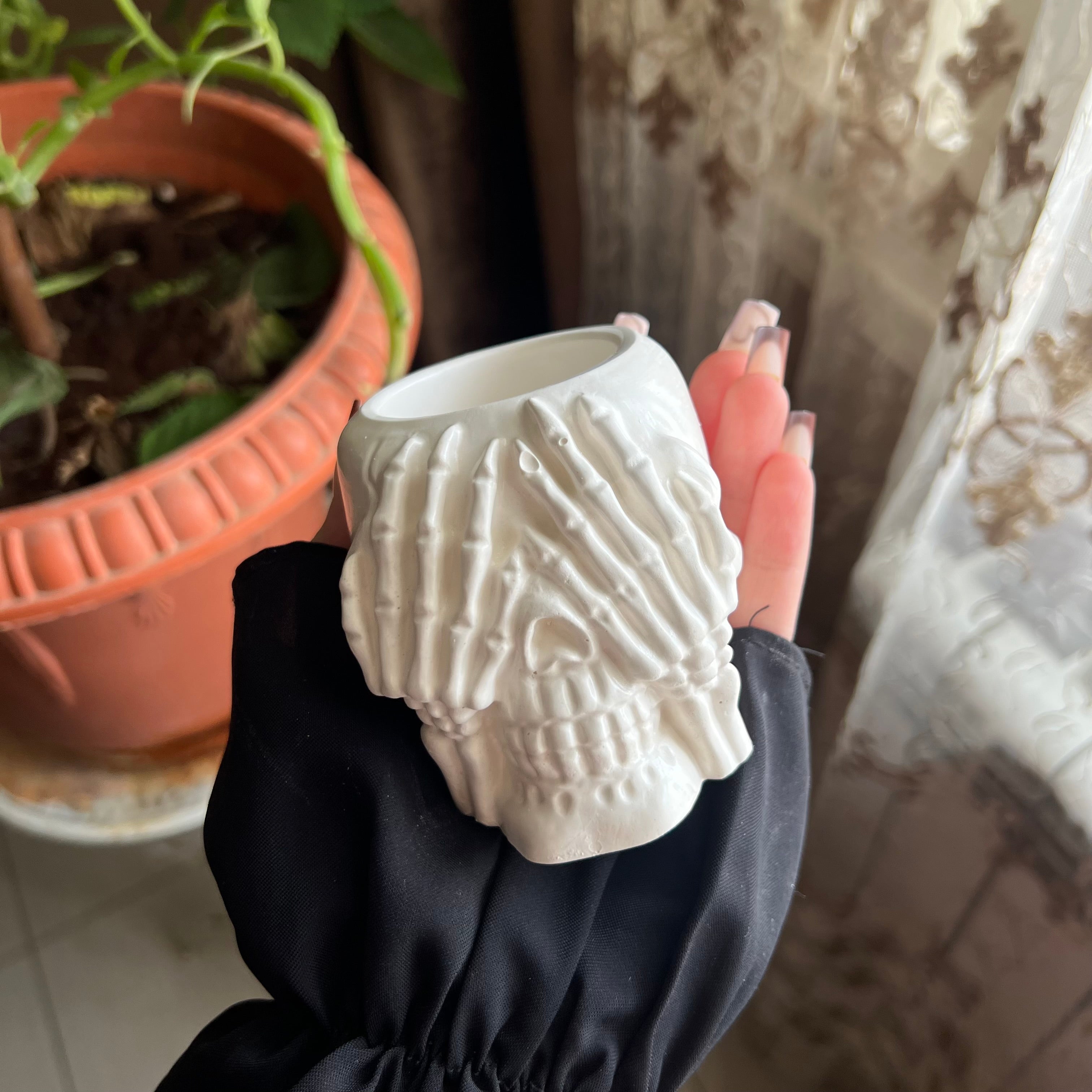 Skull Candle Holder Collection – See No Evil, Speak No Evil & Hear No Evil