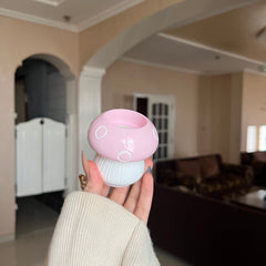 Mushroom candle holder