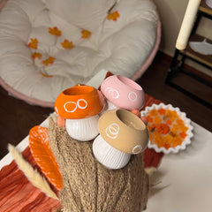 Mushroom candle holder