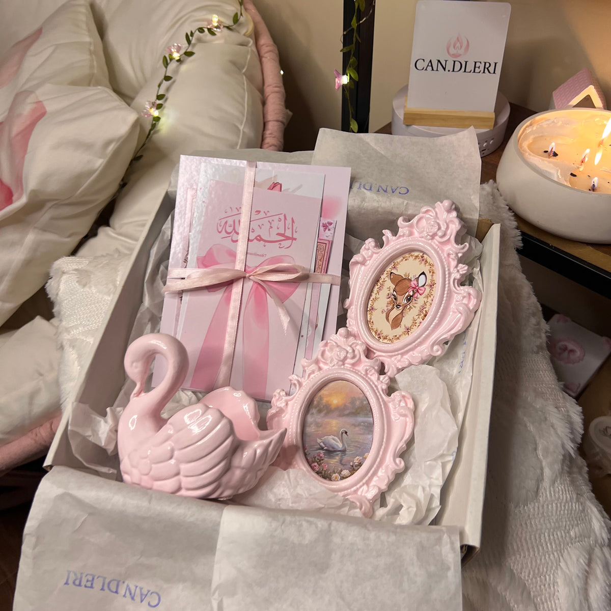 Pink Swan Gift Set