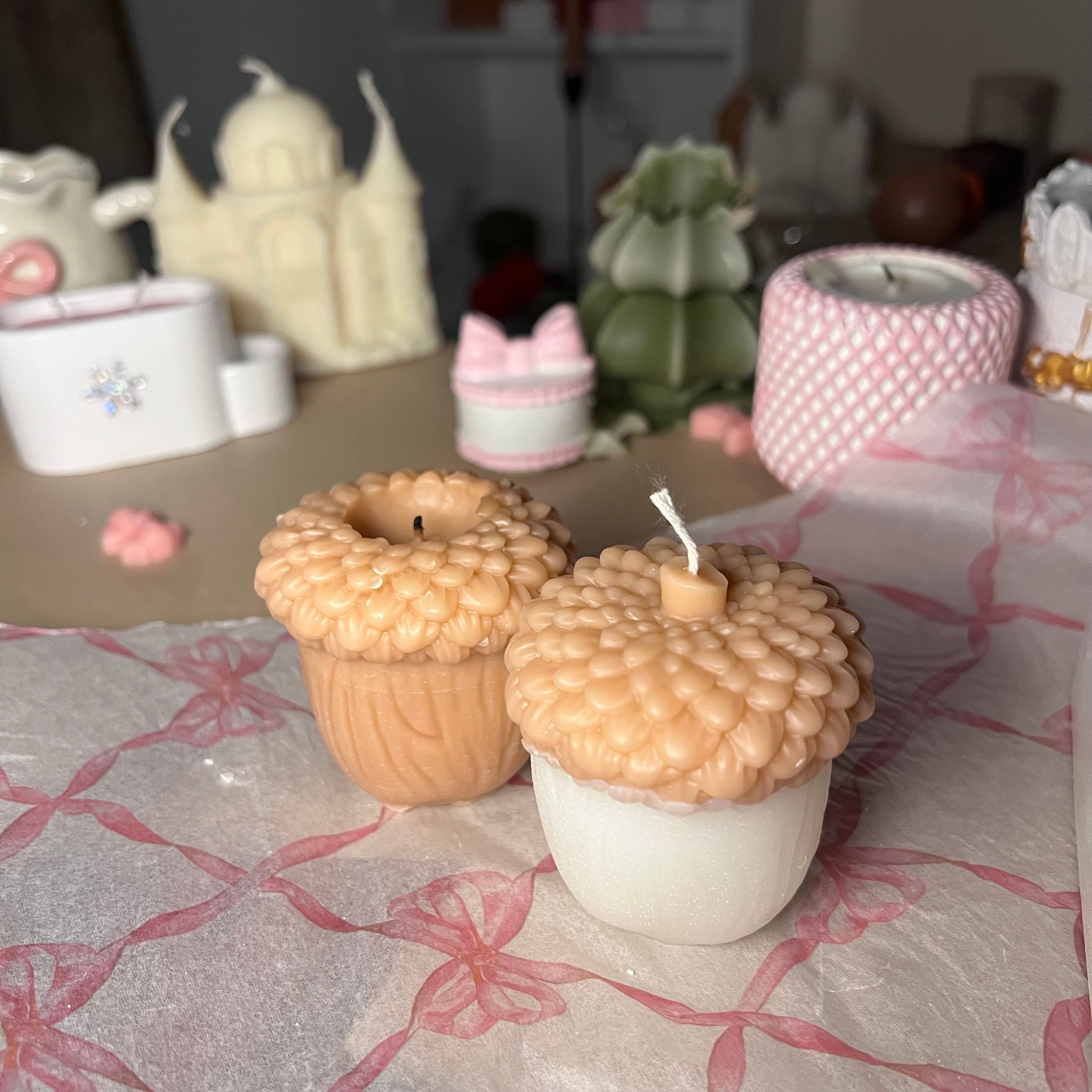Acorn candle