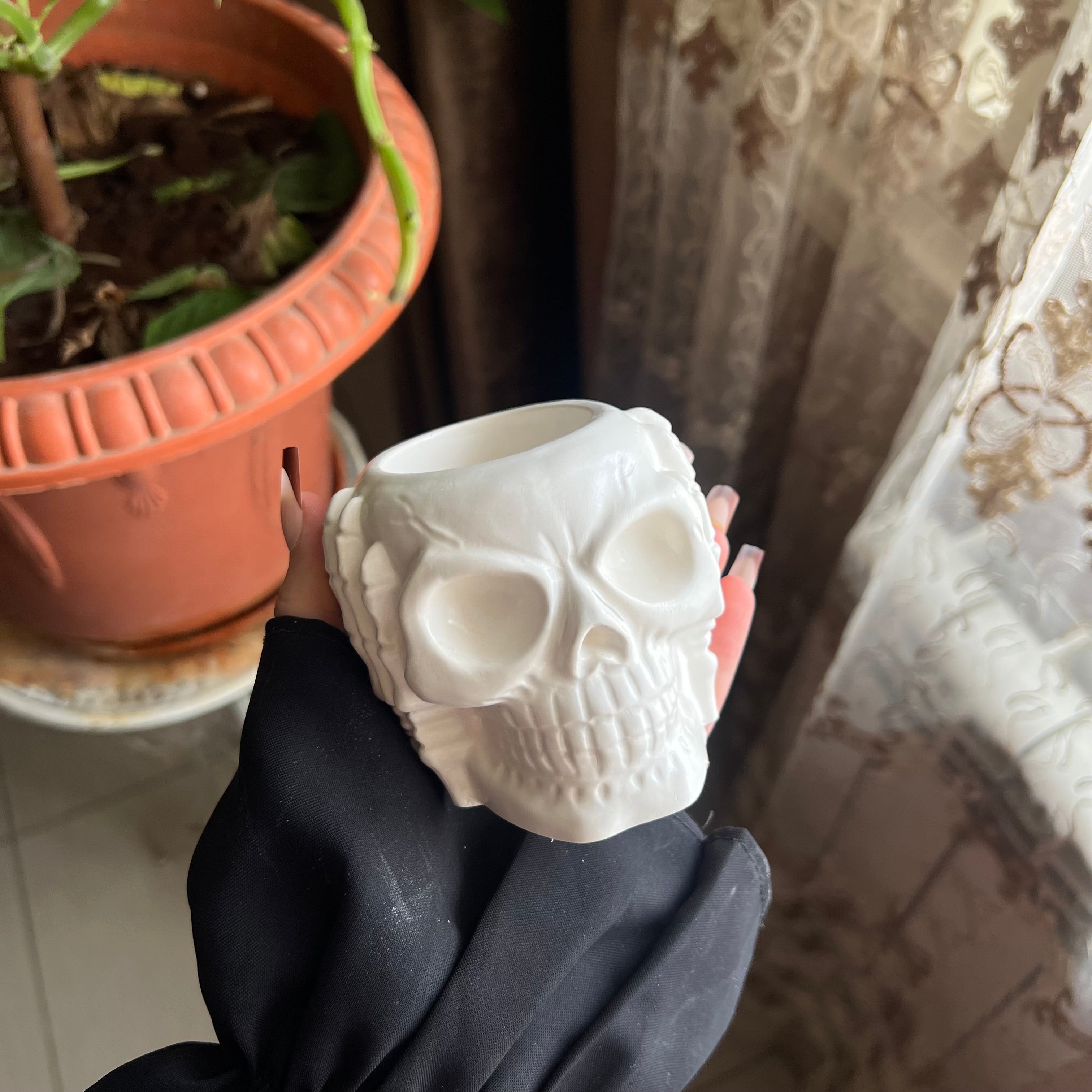 Skull Candle Holder Collection – See No Evil, Speak No Evil & Hear No Evil